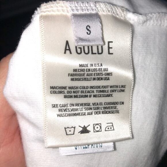 AGOLDE Stone The Crows White T-shirt Dress Small NWT - Picture 6 of 9